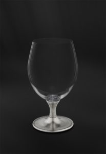 Bierglas aus Kristallglas und Zinn (Art.733)