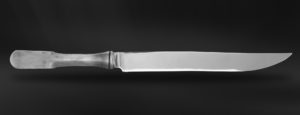 Bratenmesser aus Zinn - Braten Messer Zinn - Zinn und Edelstahl Bestecke (Art.839)
