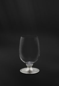 Wein Wasserkelch aus Kristallglas und Zinn - Wein Wasser Kelch Glass Zinn (Art.811)