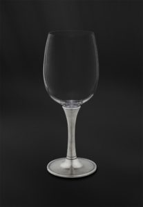 Wein Wasserkelch aus Kristallglas und Zinn - Wein Wasser Kelch Glass Zinn (Art.728)