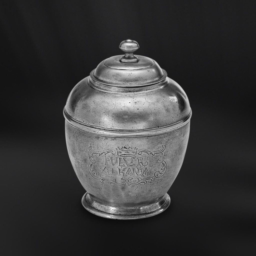 Zinndose - Dose aus Zinn - La Bottega del Peltro