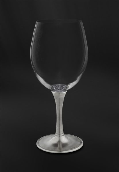 Degustationsglas für Wein aus Kristallglas und Zinn (Art.730)