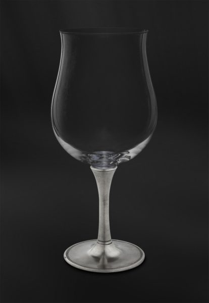 Degustationsglas für Wein aus Kristallglas und Zinn (Art.731)