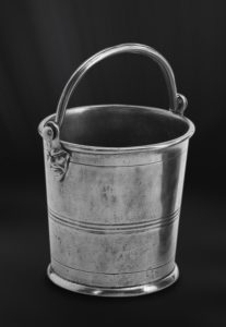 Eiskübel aus Zinn - Zinnkübel für Eis - Kübel aus Zinn (Art.316)