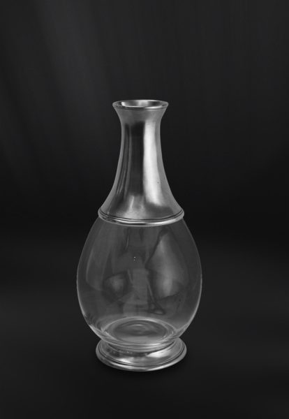 Flasche aus Zinn und Glas (Art.625)