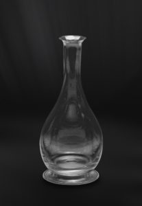 Flasche aus Zinn und Kristallglas (Art.736)