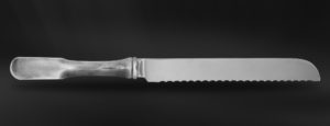 Brotmesser aus Zinn - Messer Brot Zinn - Zinn und Edelstahl Bestecke (Art.832)