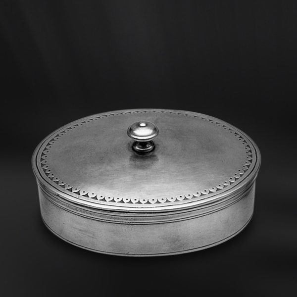 Ovale Zinndose - Dose aus Zinn (Art.617)