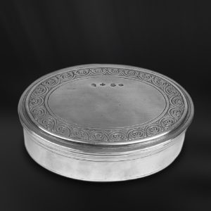 Ovale Zinndose - Dose aus Zinn (Art.796)