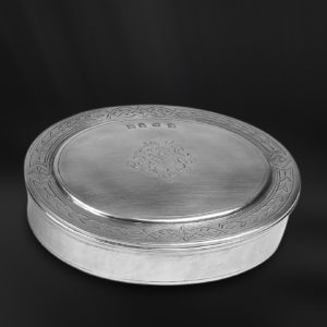 Ovale Zinndose - Dose aus Zinn (Art.797)