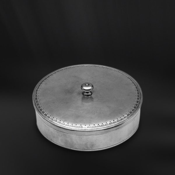 Kleine Runde Zinndose - Dose aus Zinn (Art.618)