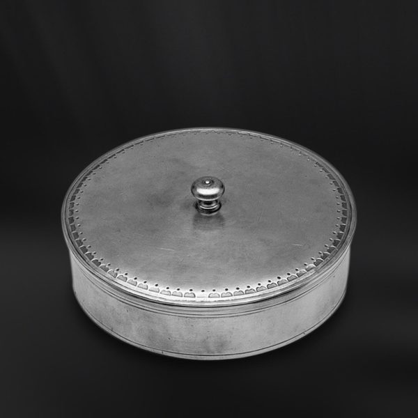 Runde Zinndose - Dose aus Zinn (Art.619)