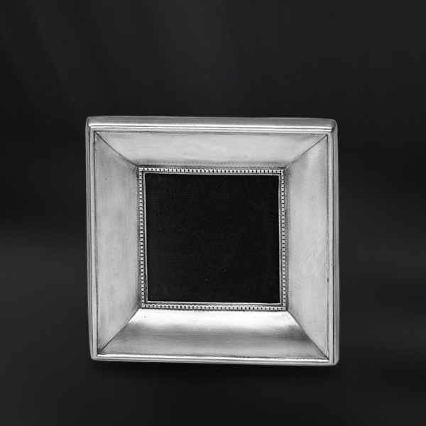 Viereckiger Bilderrahmen aus Zinn - Bilderrahmen aus Zinn 6x6 (Art.557)