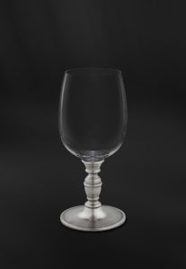 Weinkelch aus Kristallglas und Zinn - Wein Kelch Glass Zinn (Art.812)